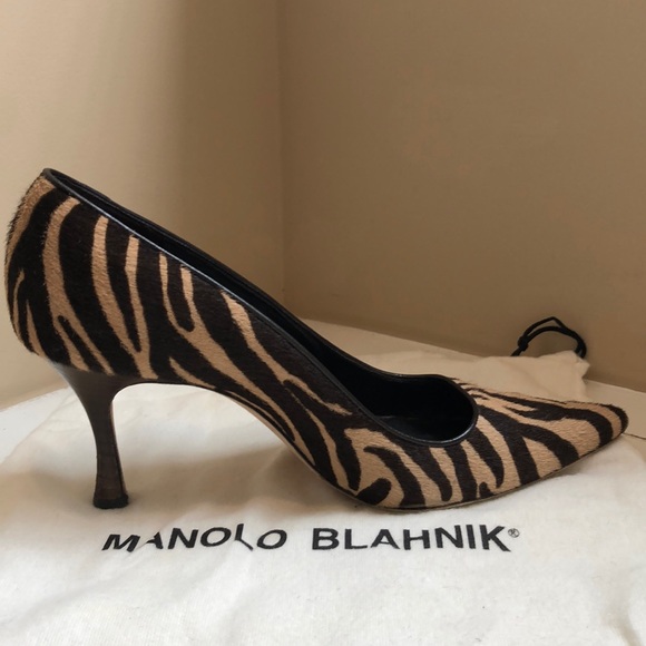 Manolo Blahnik PARA zebra print pump - Picture 8 of 13